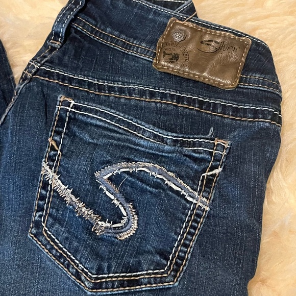 Silver Suki Bootcut Long Embroidered Jeans - Picture 4 of 6